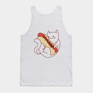 Cat and a hot dog Tank Top